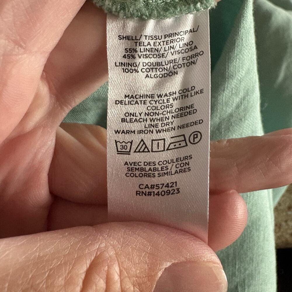 Ann Taylor Factory | Midi Dress Green Sleeveless Halter Neck Summer NWT- Size 14 - Picture 8 of 9